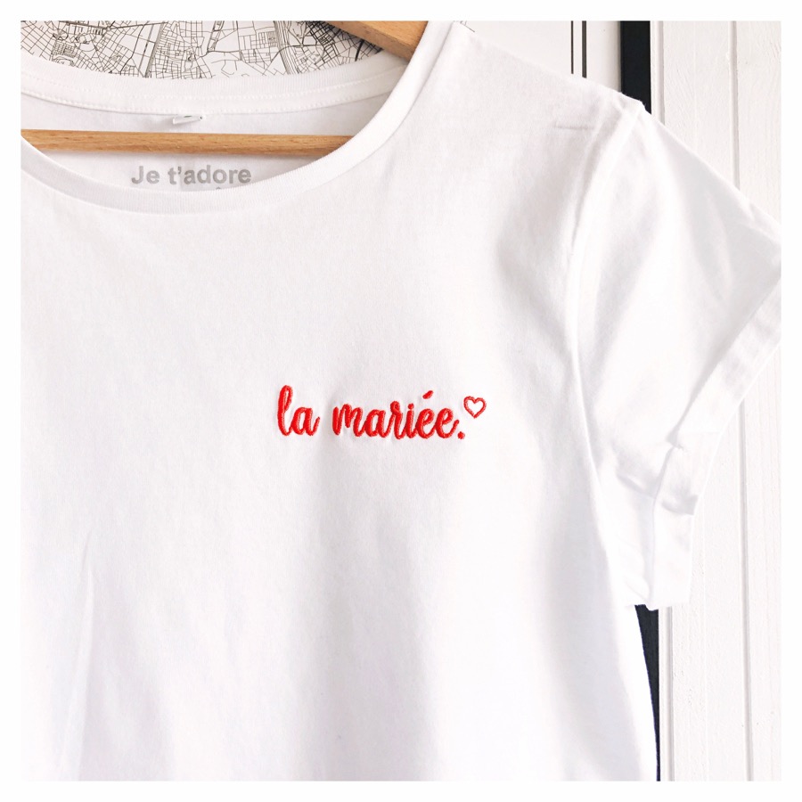 tee shirt la mariée